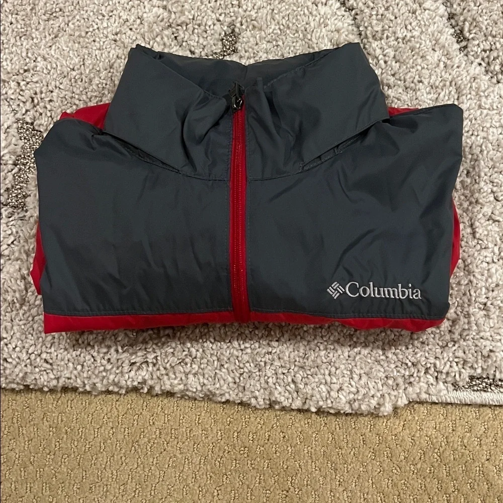 Columbia Bold Red and Charcoal Jacket, Large